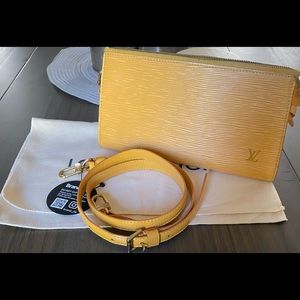 Louis Vuitton Epi Yellow Pouchette